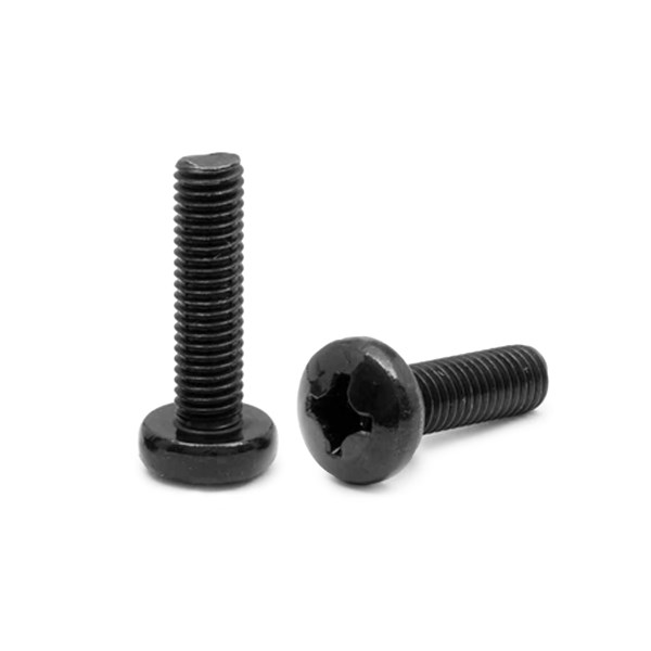 SCREW,MACH,8-32X1,PH,PAN HD,BLACK ZINC