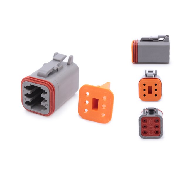 CONNECTOR,DEUTSCH DT-SERIES,6 WAYS